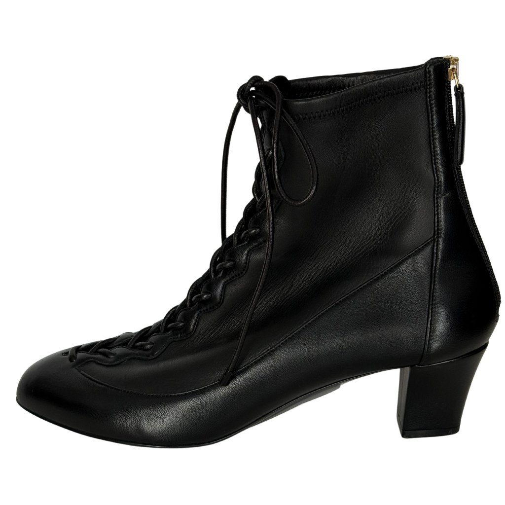 1395 Giorgio Armani Black Boots Size 939
